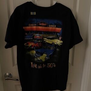 Men’s Chevrolet GM Diner Lost in the 50s Vintage T-Shirt Size Large